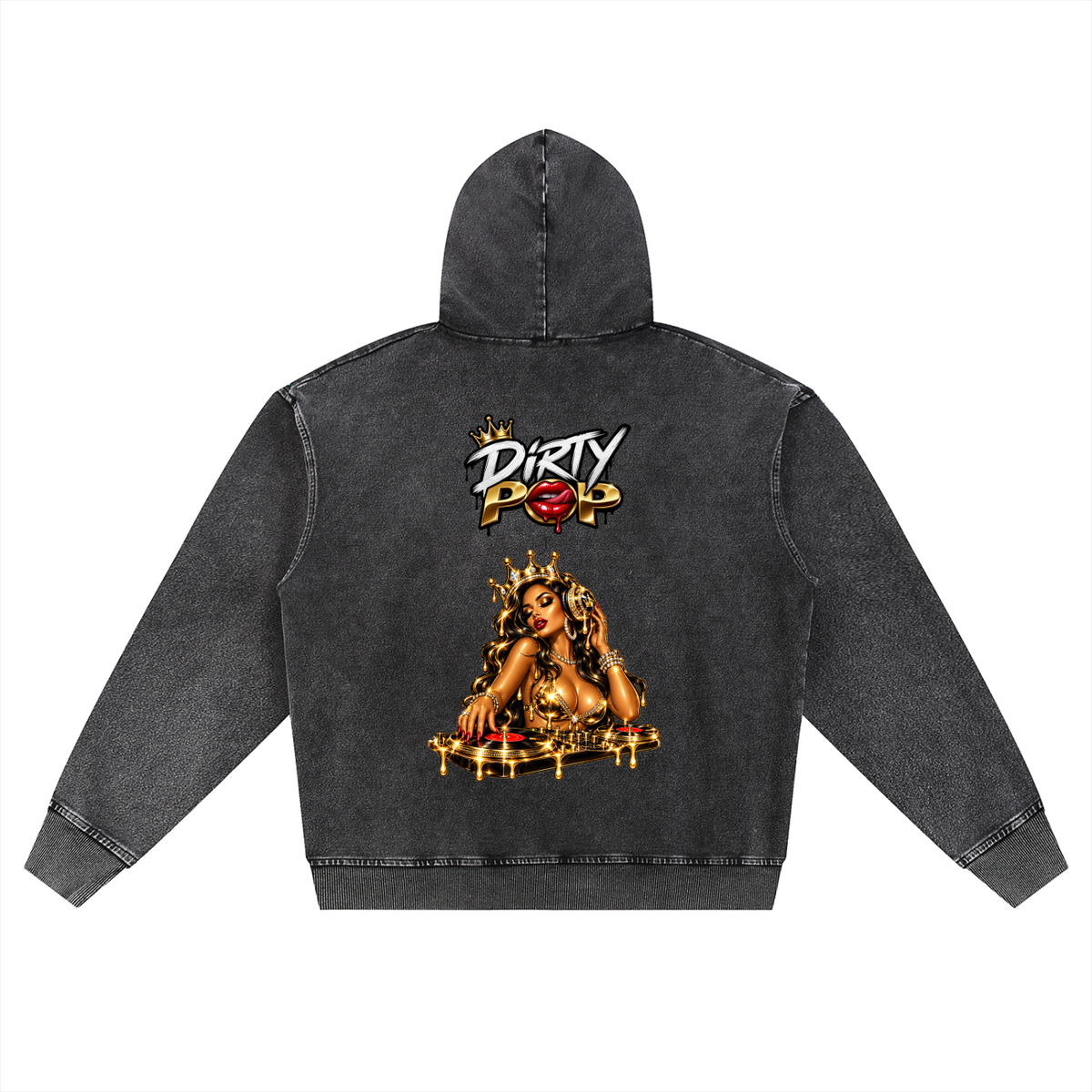 Listen,up,Shop,Dirty,Pop,Snow,Wash,Hoodie,Oversized