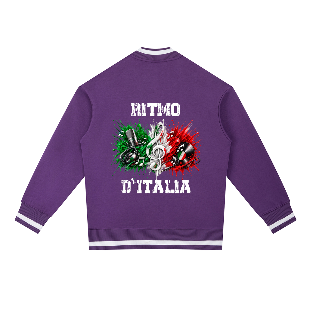 Contrast,Piping,Zip,Bomber,Jacket,listen,up,shop,ritmo,ditalia