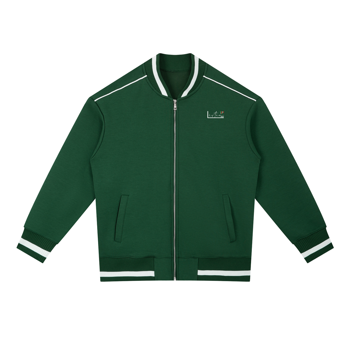 Listen,up,shop,ritmo,italia,Contrast,Piping,Zip,Bomber,Jacket