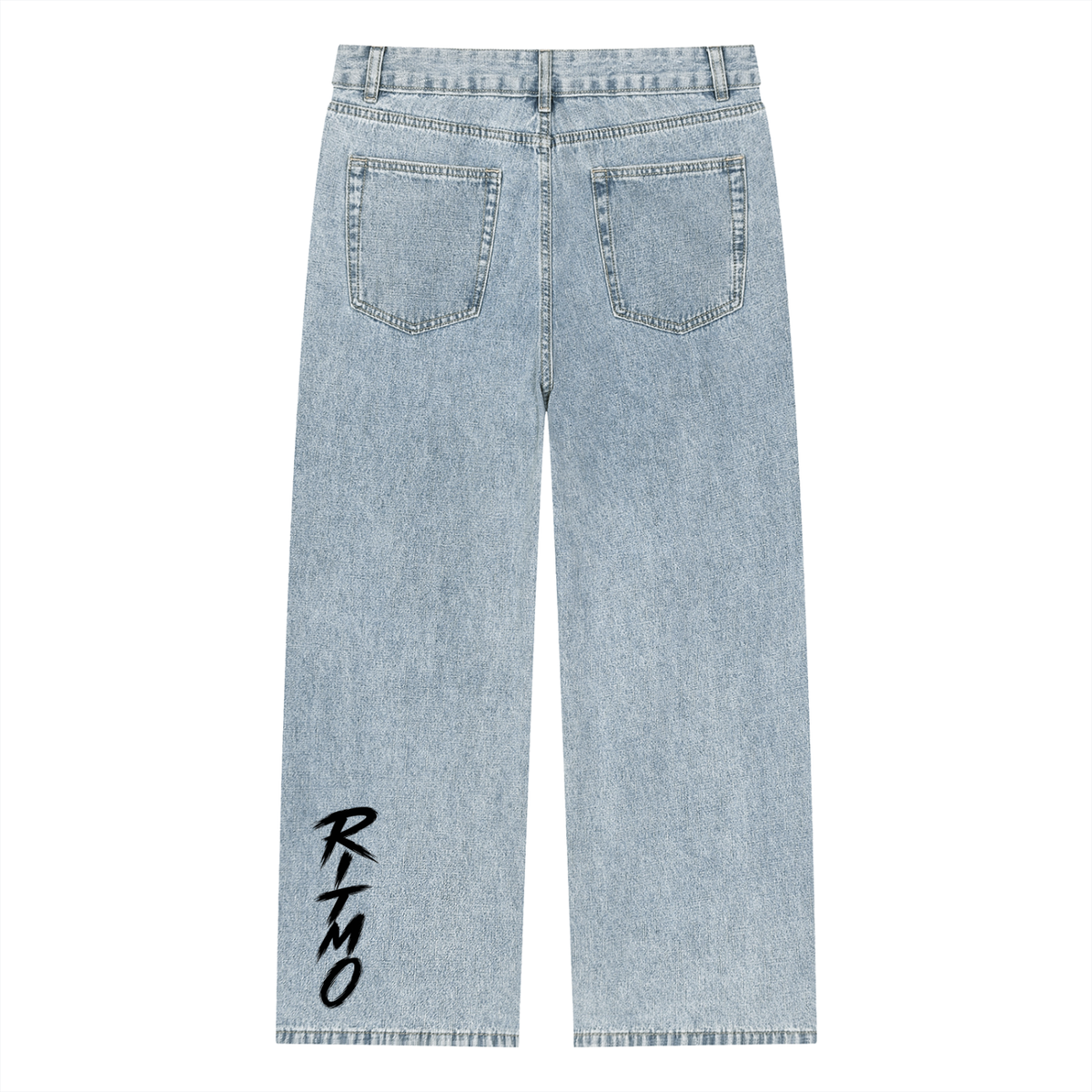 White,Unisex,Vintage,Wash,Straight,Leg,Jeans,listen,up,shop