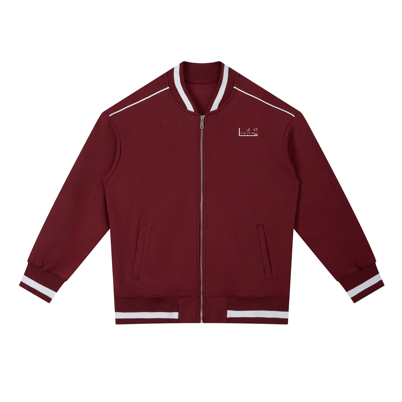 Listen,up,shop,ritmo,italia,Contrast,Piping,Zip,Bomber,Jacket